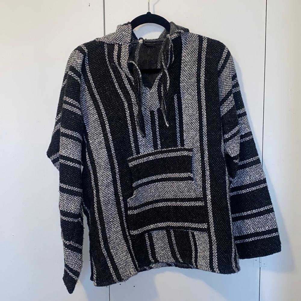 Authentic Guatemalan Baja Hoodie Sweater Pullover